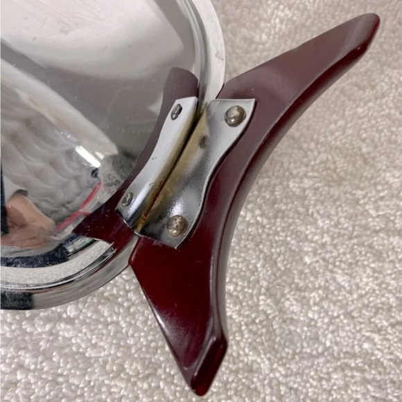 Vintage Glo Hill Gourmates Chrome Serving Tray With Bakelite Handles - Picture 8 of 12